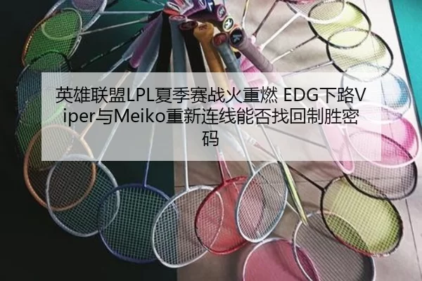 英雄联盟LPL夏季赛战火重燃 EDG下路Viper与Meiko重新连线能否找回制胜密码